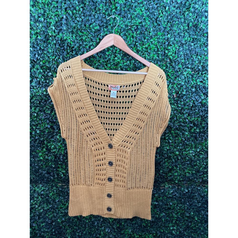 Mudd, Short Sleeve Knitted Blouse, Women’s Size M